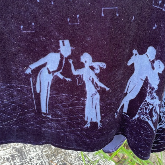 Citron burn out velvet maxi skirt - Picture 3 of 10